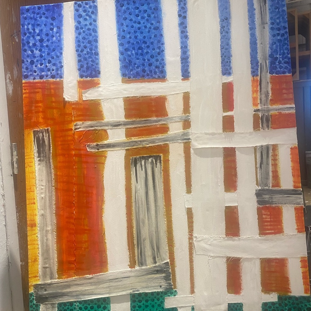Abstract Multicolor Canvas Art